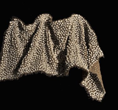 Akwa Ocha. Ceramic and burlap. 2009