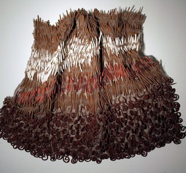 Ashioke I. Ceramic and burlap. 2007