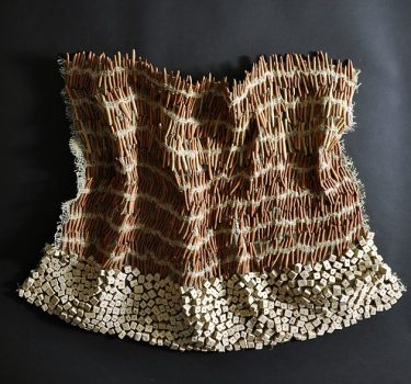 Ashioke II. Ceramic and burlap. 2007