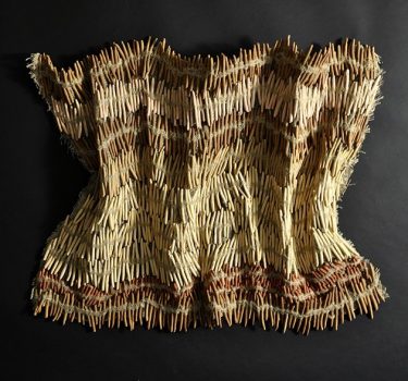 Ashioke III. Ceramic and burlap. 2007