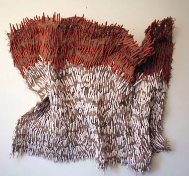 Ashioke VI. Ceramic and burlap. 2007