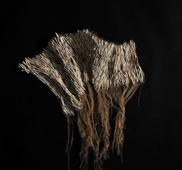 Bark and Fiber. Ceramic and rope. 2009