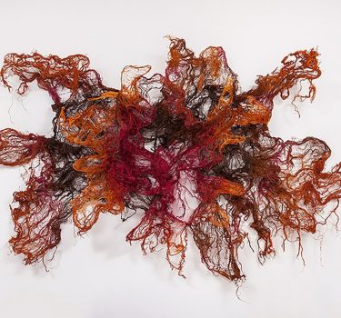 Body Language. Burlap, dye and wire. 2015