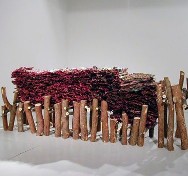 Bridges of Communication. Wax, paper, rope and wood. 2005