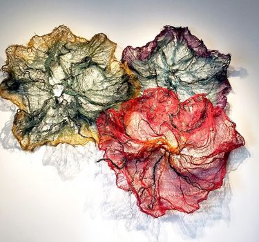 Chance. Burlap, dye and wire. 2015