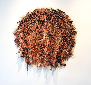 Echi D'Ime. Ceramic and burlap. 2011