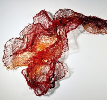 Ije Amaka. Burlap, dye and wire. 2015