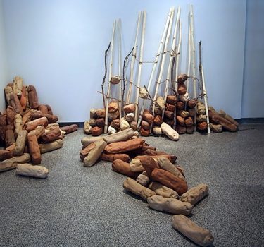Iri Ji. Ceramics, manila rope and sticks. 2006