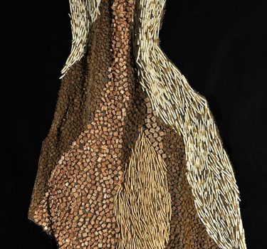 Nlecha. Ceramic and burlap. 2009