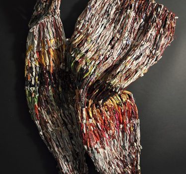 Sample Material. Magazine pages and thread. 2008