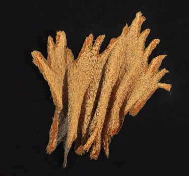 Subconscious. Ceramic and burlap. 2011