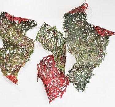 Transitions. Newspapers and acrylic. 2013