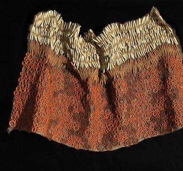 Ukanne. Ceramic and burlap. 2010