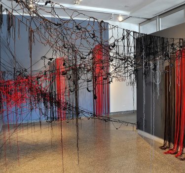 Will You Walk With Me to the End of the Earth? Yarn string. 2014