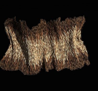 Butterfly. Ceramic and rope. 2008