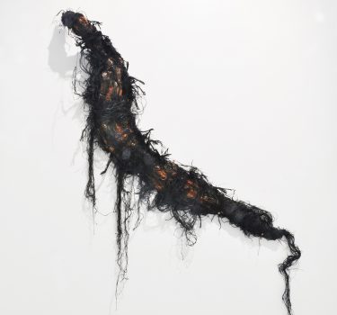 Enigma I. Cloth, plaster, jute rope and acrylic. 2013