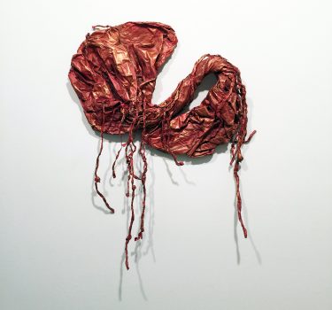 Twist. Cloth, Plaster, paper and acrylic. 2013