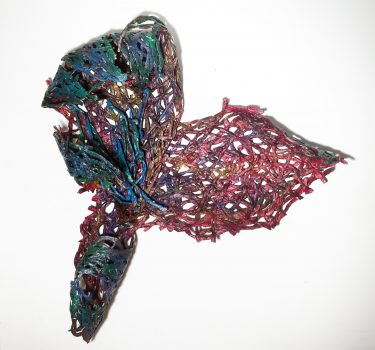 Unravel. acrylic on newspapers. 2019