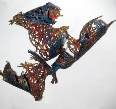 Unwind. Acrylic on Newspapers. 2019