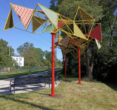 The large-scale installation was commissioned by The Trust for Public Land in Chicago